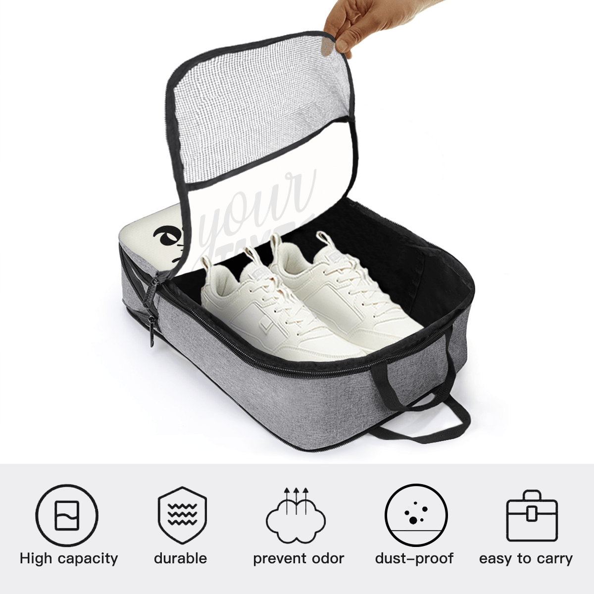 Travel Shoe Bag – Custom Text - Storage - BuyEcEc
