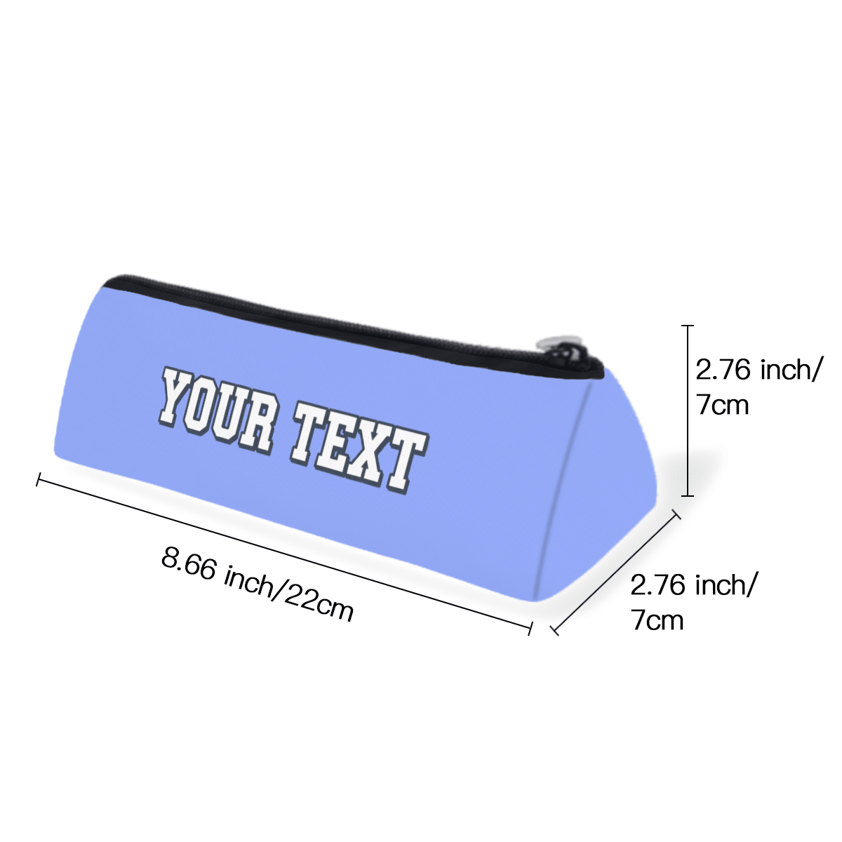Triangle Pencil Case – Custom Text - Storage - BuyEcEc