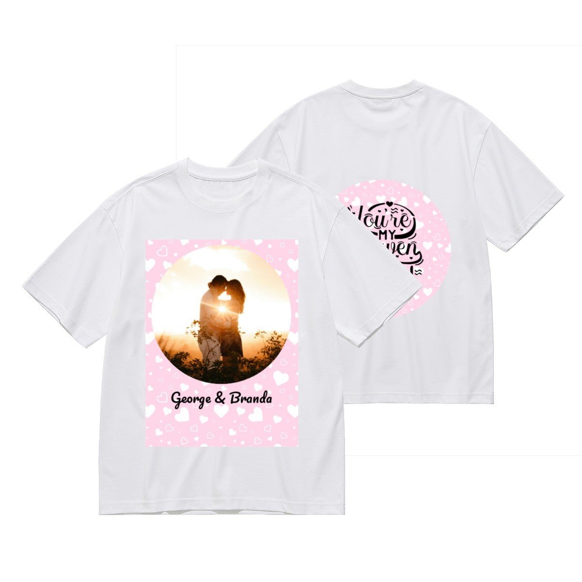 Valentine Character Unisex T-Shirt | 180g Double - Sided - T-Shirts - BuyEcEc