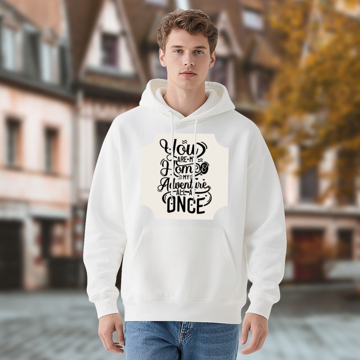 Valentine Couple Hoodie | 280g Custom Names | BuyEcEc - Hoodies - BuyEcEc