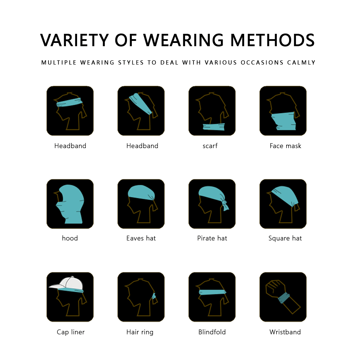 Versatile Headscarf - Headscarves - BuyEcEc