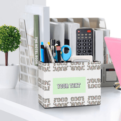 Vintage Grid Pencil Cup – Custom Text - Storage - BuyEcEc