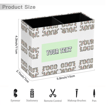 Vintage Grid Pencil Cup – Custom Text - Storage - BuyEcEc