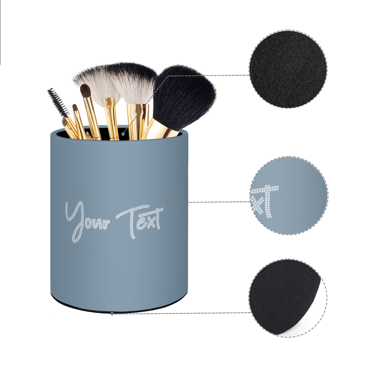 Vintage Round Pencil Cup – Custom Text - Storage - BuyEcEc