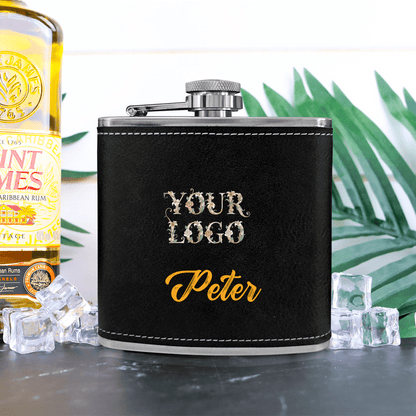 Vintage Stainless Steel Flask 6oz UV Inkjet - BuyEcEc
