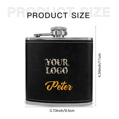 Vintage Stainless Steel Flask 6oz UV Inkjet - BuyEcEc