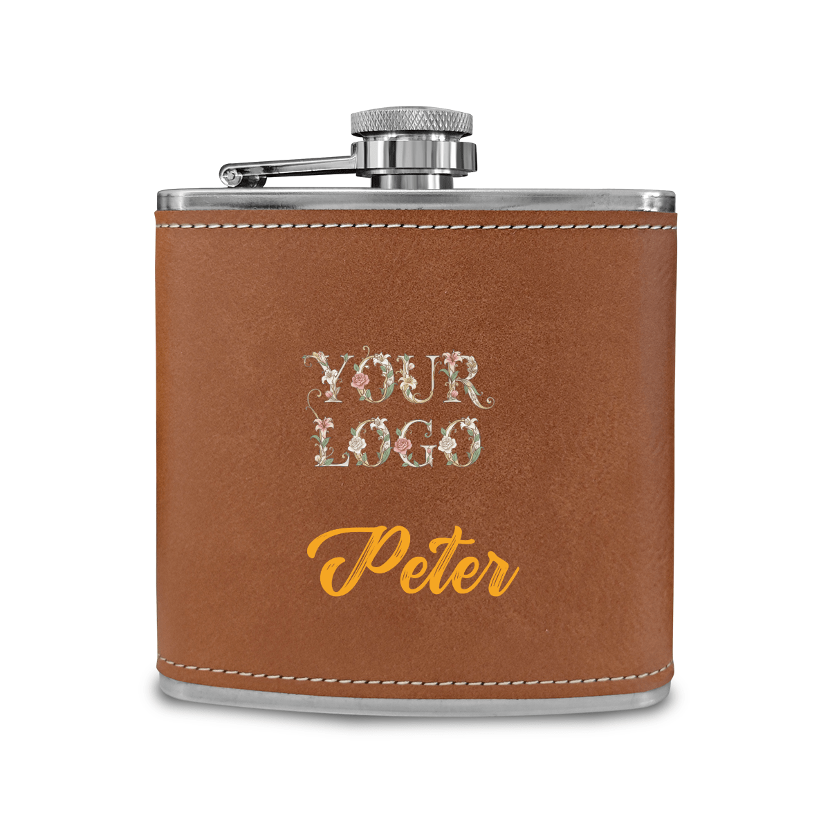 Vintage Stainless Steel Flask 6oz UV Inkjet - BuyEcEc