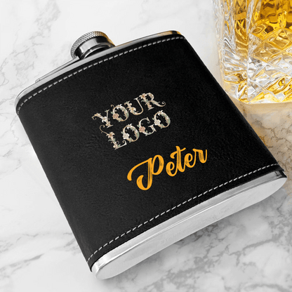 Vintage Stainless Steel Flask 6oz UV Inkjet - BuyEcEc
