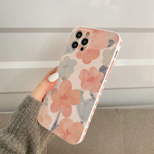 Watercolor flowers Heart on Edges iPhone Case - iphoneCases - BuyEcEc