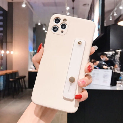 iPhone Case Cover Wrist Strap white Color  - iPhoneCases - BuyEcEc