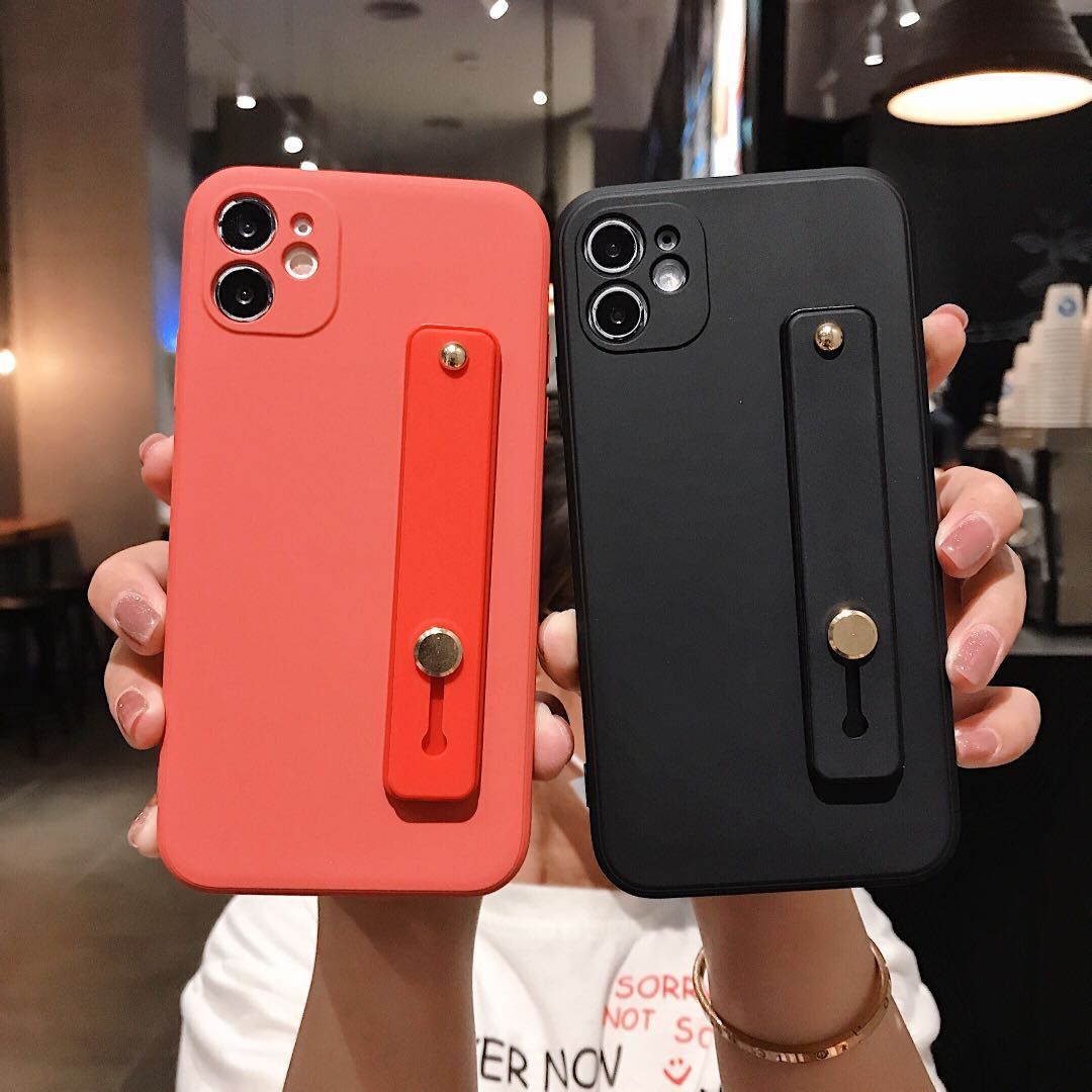 iPhone Case Cover Wrist Strap Soft Color  - iPhoneCases - BuyEcEc