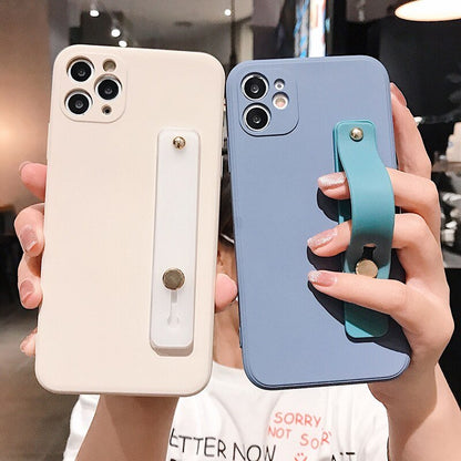 iPhone Case Cover Wrist Strap Soft Color  - iPhoneCases - BuyEcEc
