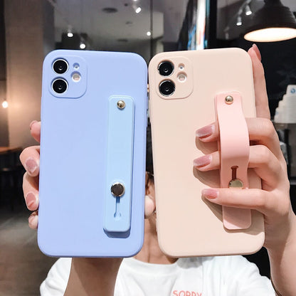 iPhone Case Cover Wrist Strap Soft Color  - iPhoneCases - BuyEcEc
