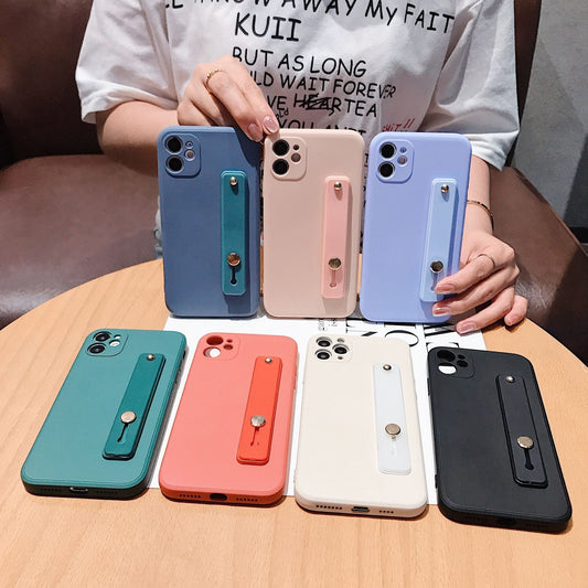 iPhone Case Cover Wrist Strap Soft Colors  - iPhoneCases - BuyEcEc