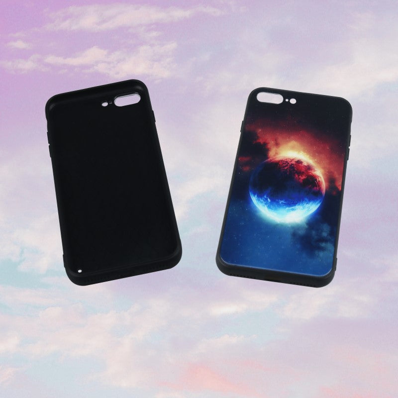 Glowing Earth Phone Case Aesthetic Cover iPhone 11 12 13 Pro Max Mini | iPhone X XS Max XR | iPhone 7 8 Plus Se 2020 070-AB-01-F1