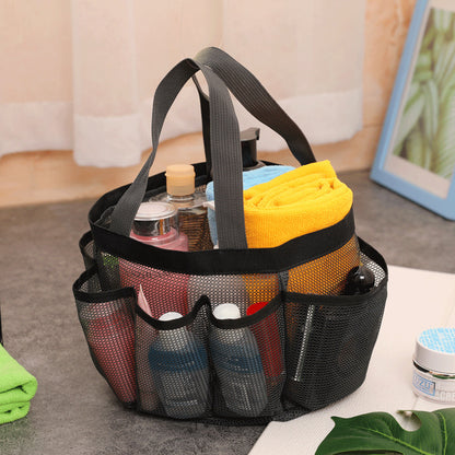 Mesh Basket Large Shower Bag Portable shoe Tote Quick Dry Shower Tote Hanging Storage Bag Toiletry Caddy for for College Dorm Room, Gym, Showers, Swimming and Travel   070-AA6-0001