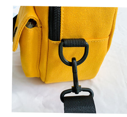 Small Canvas Fabric Handbag Casual Cross Body Shoulder Bag with Detachable Shoulder Strap for Girls Kids  067-AA3-0001