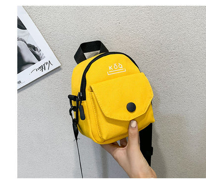 Small Canvas Fabric Handbag Casual Cross Body Shoulder Bag with Detachable Shoulder Strap for Girls Kids  067-AA3-0001