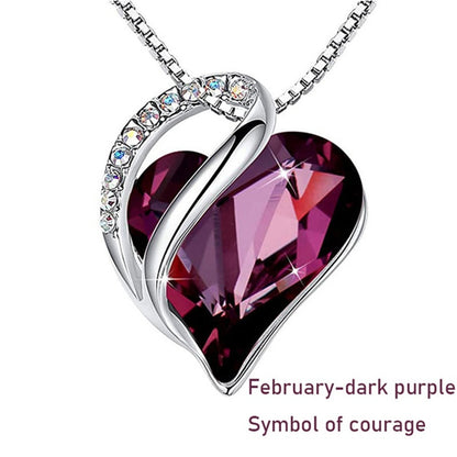 Pendant Heart Gifts for Women Jewelry Love Crystal Necklaces & Pendants