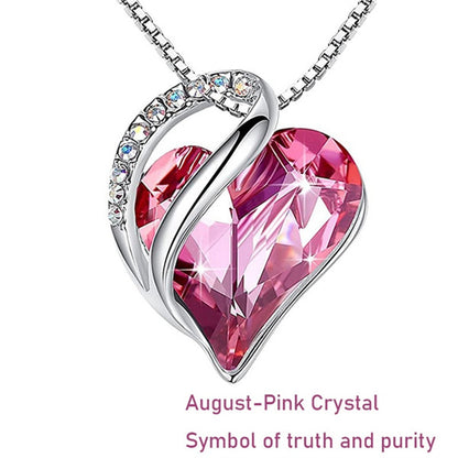 Pendant Heart Gifts for Women Jewelry Love Crystal Necklaces & Pendants