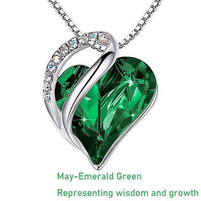 Pendant Heart Gifts for Women Jewelry Love Crystal Necklaces & Pendants