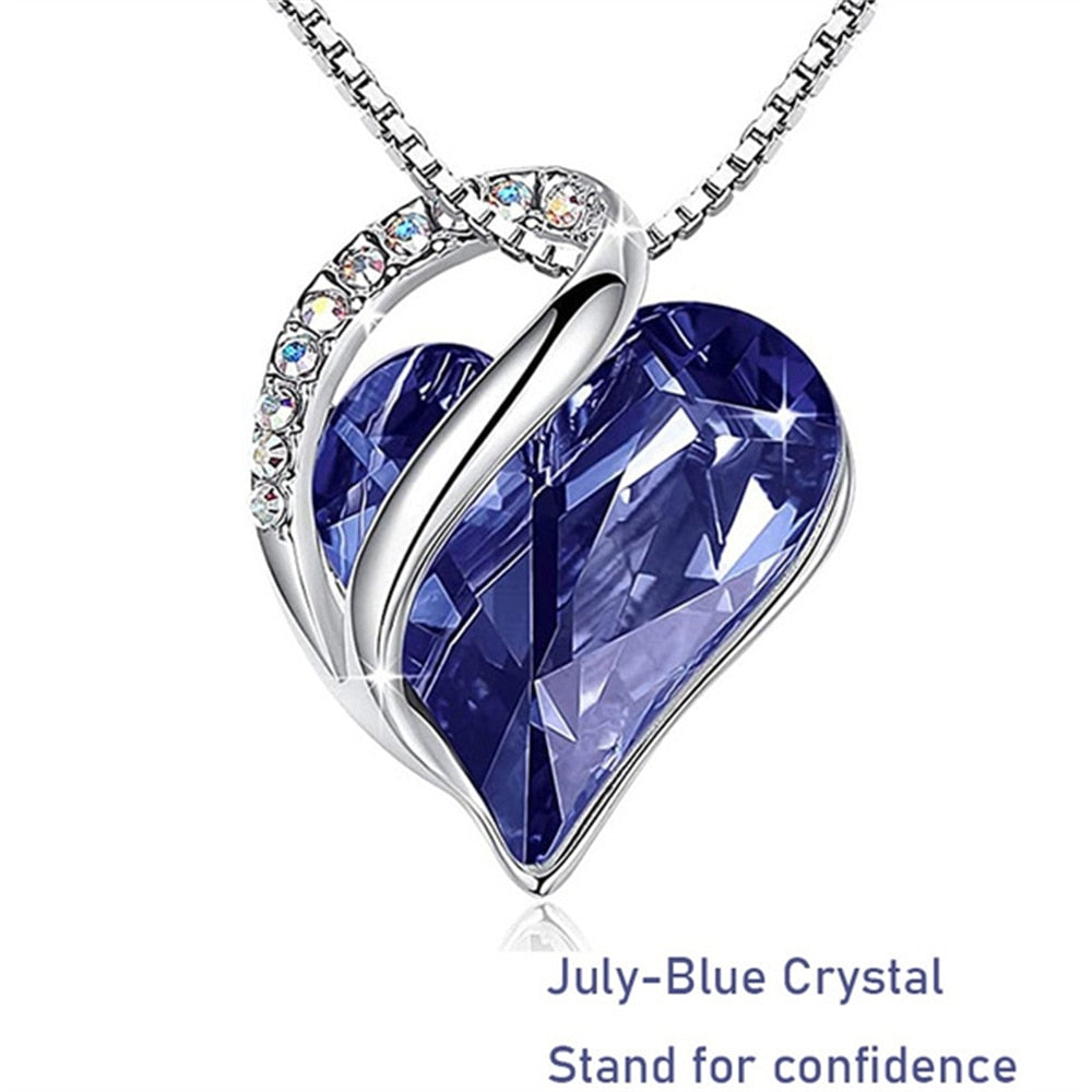 Pendant Heart Gifts for Women Jewelry Love Crystal Necklaces & Pendants