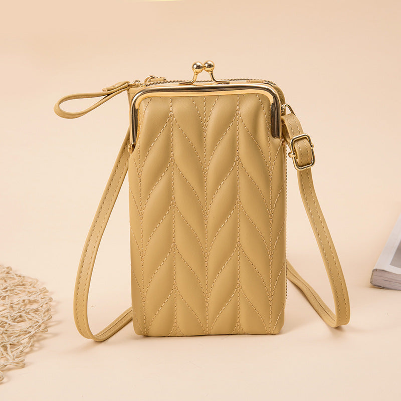 Crossbody Bags Mobile Phone Wallet Bags, Mini Shoulder Bag with Strap & Card Slots for Women Girl ,Green   067-AA3-0018