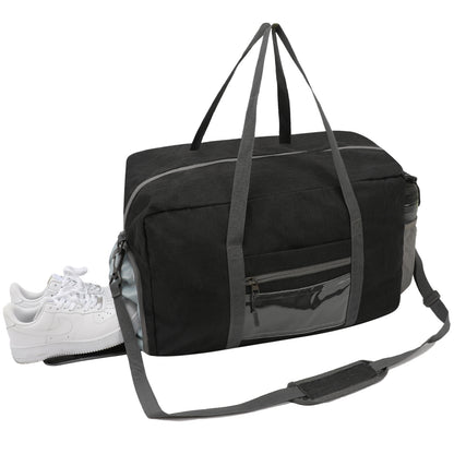 Sports Gym Bag with Wet Pocket & Shoes Compartment, Workout Travel Duffel Bag for Men and Women Lightweight   067-AB0-0001