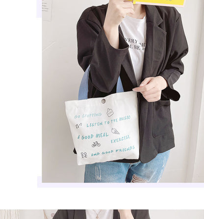 Canvas Bag Print Cotton Cloth Fashion Design Handbag Shopping Tote Environmental Bags   067-AA7-0004