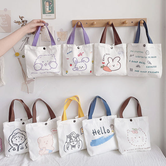 Canvas Bag Print Cotton Cloth Fashion Design Handbag Shopping Tote Environmental Bags   067-AA7-0004