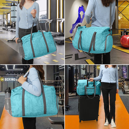 Sports Gym Bag with Wet Pocket & Shoes Compartment, Workout Travel Duffel Bag for Men and Women Lightweight   067-AB0-0001