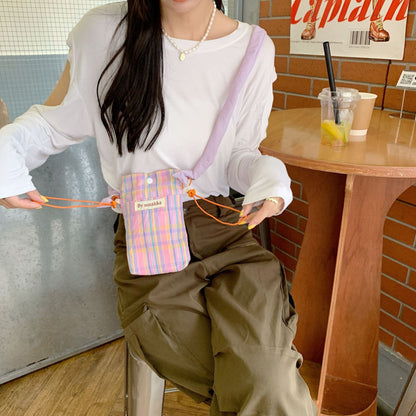 Korean small square cell phone messenger bag mini small shoulder bag shoulder bag female shopping trend tote bag  067-AA3-0010
