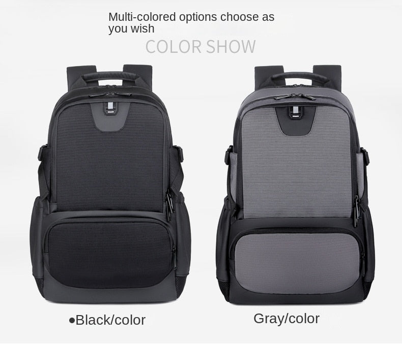 Comfortable multi-functional Waterproof student business men's  travel computer Backpack with USB Charger High Quality 067-AB3-0001