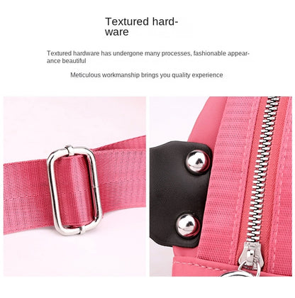 Waterproof Nylon Shoulder Bag For Women Wide Strap Bag Good Quality Shoulder Bag Soft Shell Bag    067-AA3-0021