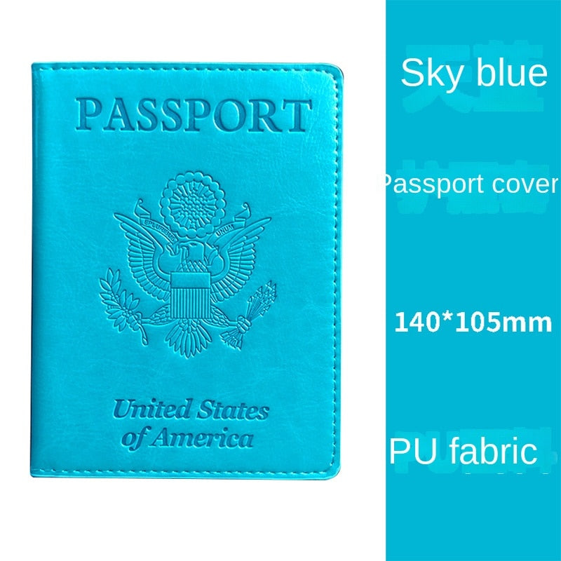 Passport Holder with Vaccine Card Slot, Multifunctional Leather Card Case Travel Accessories   070-AA3-0004