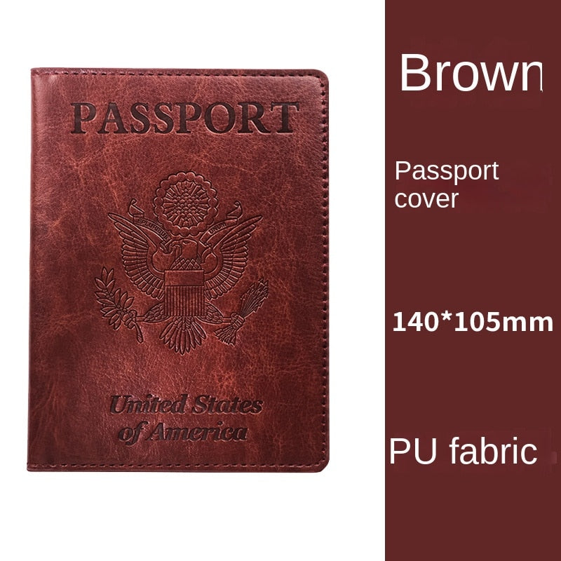 Passport Holder with Vaccine Card Slot, Multifunctional Leather Card Case Travel Accessories   070-AA3-0004