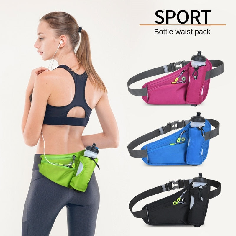 Outdoor Multi-function Sports Fitness Water Holder Bottle Waist Bag Holder for Outdoor Sport Running Walking Hiking Travel   067-AB4-0002