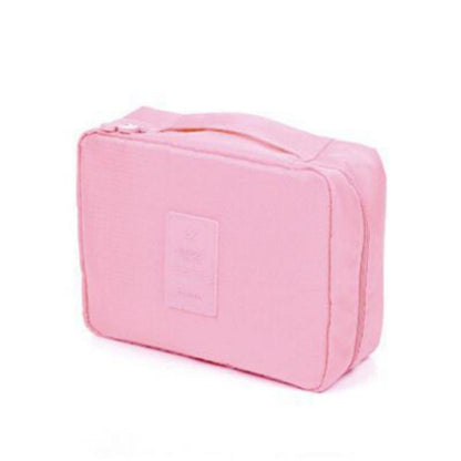 Simple Color Outdoor Makeup Bags Women Cosmetic Bag Make Up Organizer Toiletry Storage Travel Pouch