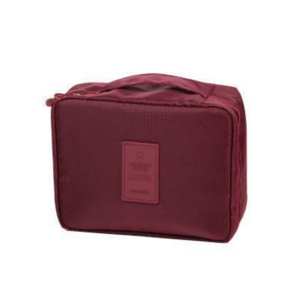 Simple Color Outdoor Makeup Bags Women Cosmetic Bag Make Up Organizer Toiletry Storage Travel Pouch