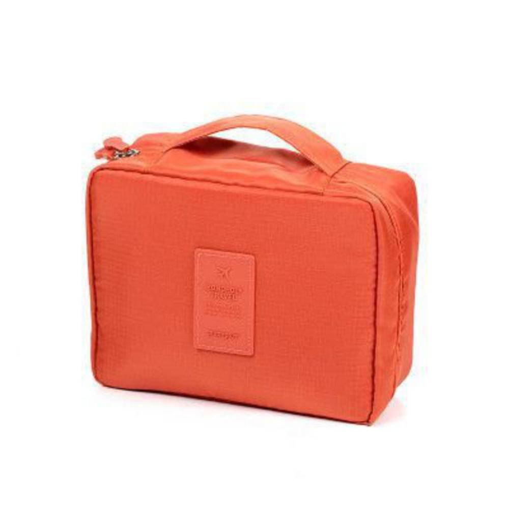 Simple Color Outdoor Makeup Bags Women Cosmetic Bag Make Up Organizer Toiletry Storage Travel Pouch