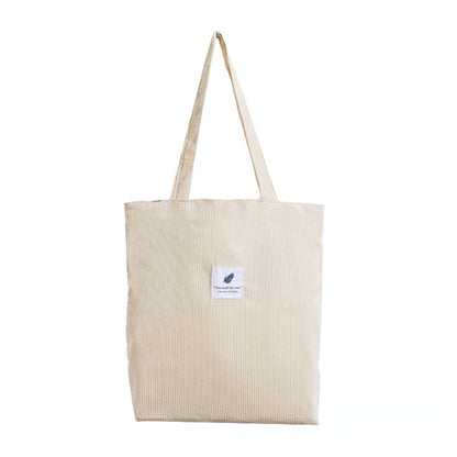Corduroy Tote Bag Shoulder Bags Messenger Bag Lightweight Handbag Grocery Bag Women Cute Tote Bag Travel Bag for Women 067-AA3-0007